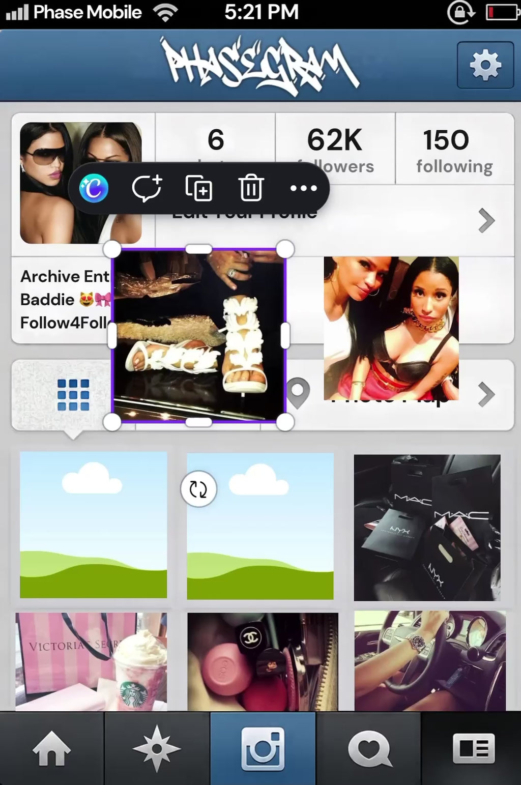 UNPHASED - 2010s Instagram Template Pack